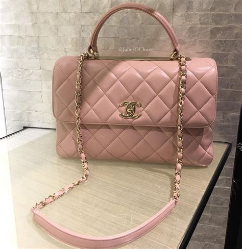 pink chanel top handle bag|Chanel top handle bag small.